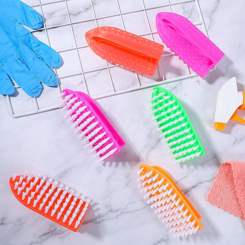 24 Pack Scrub Brushes for Cleaning, Comfort Grip Stiff Bristles Household Cleaning Brushes for Kitchen Bathroom