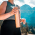 Copper Water Bottle - 34oz Hammered Vintage Design, Handcrafted Ayurvedic Pure Copper Vessel for Drinking Water