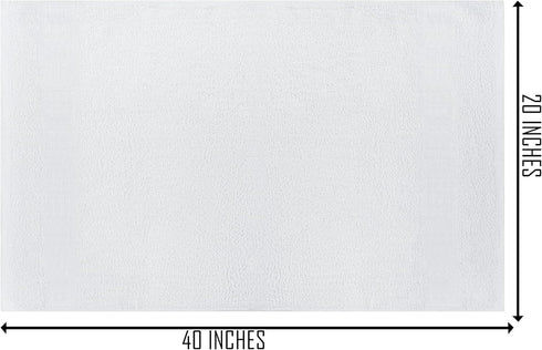12 Pack 100% 20x40 Inches, Commercial White Cotton Bath Towels, Lightweight, Quick Drying, Grade, Gym, Salon, Spa