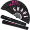Amyhill Rave Fan, 2 Packs Large Folding Hand Fan, Bamboo Chinese Iconic Fan for Men and Women Party Performance, 13 Inch