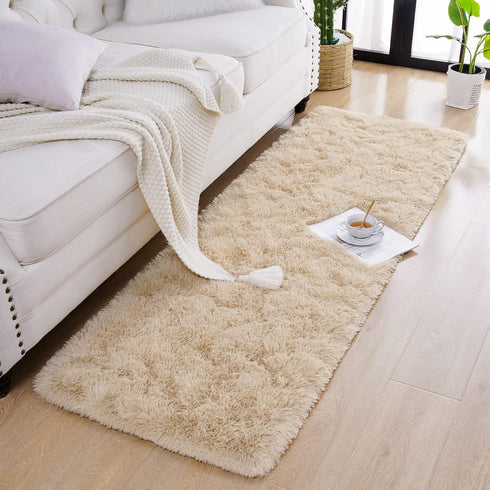 3x10 Chicrug Soft Runner Rugs for Bedroom Living Room Plush Fluffy Rug Feet, Shag Furry Area Rug Carpet Non Shedding