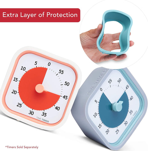 TIME TIMER Home MOD Neutral Cases, Classroom Learning Tool, Silent Operation Desk Clock, 2-Pack
