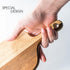 Acacia Wood Cutting Board with Handle, Small Size Charcuterie Board, 16'' x 4.7'' x 0.6'', BILL.F