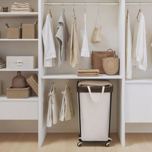 160L GRANNY SAYS Rolling Laundry Basket, Laundry Hamper with Wheels, Large Laundry Cart with Removable Bag, Clothes