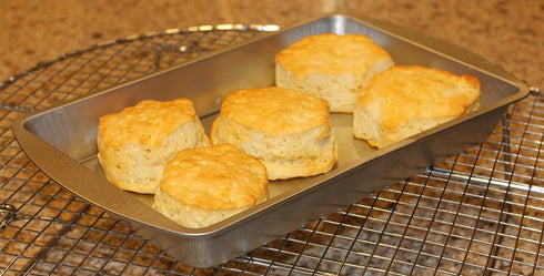 Metal Baking Pan Set, Cookie, Cake, Brownie, Biscuit Baking Pans, Set of 4 (Small) by Bosrahl