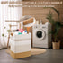 AINUOQI 85L Large Laundry Hamper Basket, Cotton Rope Woven Storage Bin for Blankets, Dirty Clothes Toys, Decorative