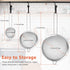 3Pcs Extra Fine Mesh Strainer Set with Handle - Small, Medium, Large Stainless Steel Sieve for Kitchen Baking
