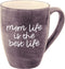 Mom Life is the Best Life Deep Purple Large 20 oz Ceramic Coffee Mug, Purple Tea Cup