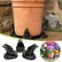 DecoVista 3Pcs Frog Resin Pot Decorative Feet, Plant Pot Support Feet for Outdoor, Animals Statue Pot Base Planter