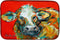 Caroline's Treasures MW1272DDM Caught Red Handed Cow Dish Drying Mat, Absorbent Pad for Kitchen Counter, 14 x 21"