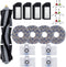 Replacement Accessories Kit for ECOVACS DEEBOT X1 Omni Turbo T10 T20, 1 Main Brush, 6 Side Brushes, 4 Filter, 4 Mop Pads