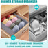 Bra Storage Drawers Organizer for Clothing, Foldable Storage Cube Bins for Bra, Socks, Underwear, 3 Pack (Grey)