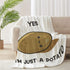 Cozy 60x50in Cute Potato Soft Comfy Flannel Blanket Fluffy Queen Plush Throw Twin Outdoor Picnic Living Room Travel