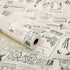 Vintage Newspaper Vinyl Contact Paper Wallpaper for Kitchen Bathroom Backsplash (17.7 x 117 Inches, Self Adhesive)