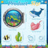 24 Pcs Cruise Door Decorations Magnetic Ocean Cruise Door Magnet Sea Animals Magnet Stickers Fish Turtle Crab Shark Magnets for Refrigerator Cruise Door Car Carnival Party Supplies Decoration