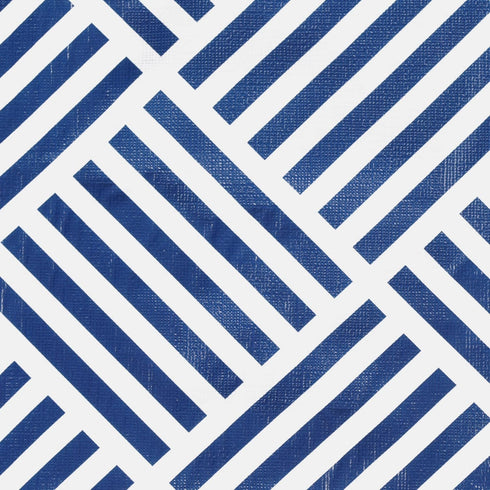 60x102, DII Indoor/Outdoor Vinyl Tabletop Collection Grid Pattern, Flannel Backed Tablecloth, Rectangle, Navy