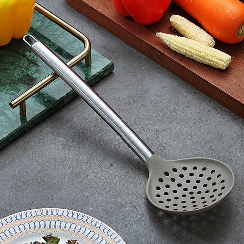 Berglander Skimmer, Non-stick Silicone Strainer, Kitchen Cooking Skimmers For Non-Stick Cookware, Dishwasher Safe, Easy to Clean by Berglander