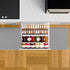Yieach 8 Pack 11" 22" Adjustable In Drawer Spice Organizer - Expandable From to - Clear Acrylic Seasoning Organizer