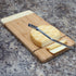 Home-X Bamboo Cheese Cutting Board with Stainless Steel Wire Slicer, Ultimate Two-In-One Kitchenware