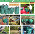 2-Pack 80 (D26,H33 inch) 4 Professional Gallon Big Lawn Garden Bags Yard Waste Bags with Gardening Gloves for Leaf