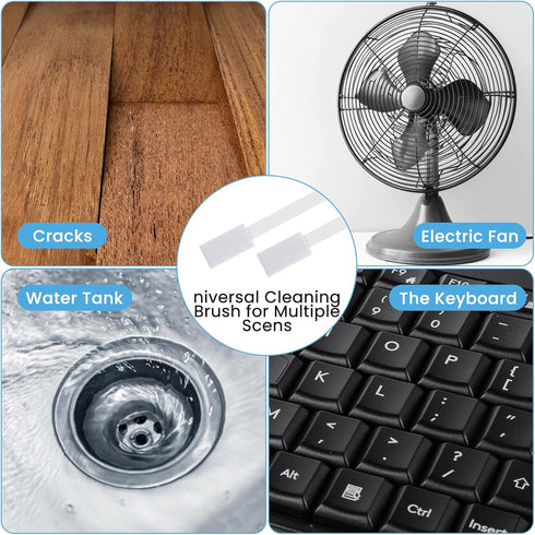 50Pcs Disposable Crevice Cleaning Tool, Crevice Brush for Small Spaces, Keyboards, Grooves - White