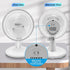 Comfort Zone Desk Fan, Fully Adjustable Tilt, Electric Mini Desk Fan, 6 inch, Quiet, 2 Speed, Ideal for Home, Bedroom,