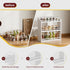 Countertop, STELLSTAR Spice Rack Wall Mounted, Freestanding Spice Organizer for Bamboo Spice Storage Holder