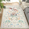 nesrt Dragon Area Rugs for Living Room 4x6ft, Beige Animal Print Kids