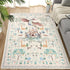 nesrt Dragon Area Rugs for Living Room 4x6ft, Beige Animal Print Kids