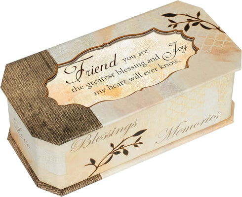 Cottage Garden Friend Music Box, Tree Branch Jewelry Plays That's What Friends are For