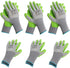 WORKPRO 6 Pairs Garden Gloves, Eco Latex Palm Coated Working Gloves for Weeding, Digging, Raking