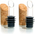 Soireehome Pourist Pair of Gourmet Glass and Cork Stopper Spouts with Silicone Gasket - 2-pack
