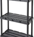 Gracious Living 3 Shelf Knect-A-Shelf Solid Light Duty Storage Unit 12 x 24 x 33 for Home, Garage, Basement