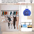 42 Pack Curtain Rings with Clips - 1.26" Interior Diameter Metal Drapery Rings Compatible with 1 inch Rods (Black)