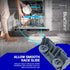 BlueStars WD28X27241 Dishwasher Rack Carrier & Roller Kit, Exact Fit for GE Dishwashers Lower Rack Wheels Assembly