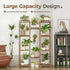 Bamworld Plant Stand Indoor Outdoor Tall Plant Shelf for Multiple Plants Pots Wood Flower Stand Large Flower Holder