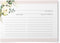50 Floral Recipe Cards with Gold Foil from Dashleigh - 4x6 inches, Double-Sided
