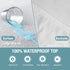 Bedecor Waterproof Full Mattress Protector - Washable Soft Cotton Top Bed Protector for Kids, Pets, Deep Pocket
