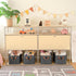 GRANNY SAYS Closet Storage Bins, Large Dark Gray Organizer Storage Baskets, 4-Pack for Bookshelf