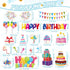 25 Pcs Happy Birthday Ocean Cruise Door Magnets Decorations Funny Carnival Ship Door Magnets Reusable Summer Refrigerator Magnets for Cabin Door Car(Birthday)