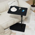TV Tray Table, Adjustable C Shaped Side Table for Couch, 360Swivel Couch