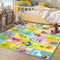 KC Cubs 3x5 ABC Alphabet Animal Rug Educational Non-Slip Play Mat for