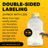 1.5 lb 24-Pack Mann Lake Refillable Hourglass Honey Jars | Plastic Containers with Yellow Flip-Top Lids | Empty Bottles