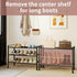 3-Tier 26.5-Inch Closet Adjustable Shoe Rack, Wide Metal Storage Organizer for Entryway, Heavy-Duty Stand for Shoes