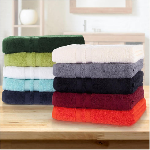 2-Piece Set, Superior Ultra-Soft Cotton Bath Sheet Perfect for Bathroom Decor, Shower, Spa, Gym, Guest Room, Home