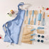 Set Sets Wooden Kids Safe Knife and Kids Baking for Real Cooking, Toddler Montessori Kitchen Tools, Cooking and Baking