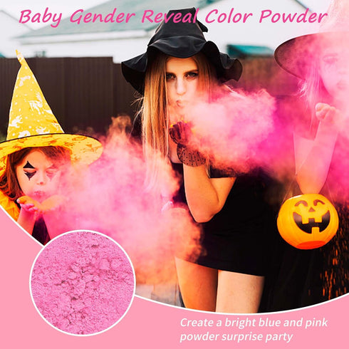 1 lbs POPUPARTY Gender Reveal Powder - Pink Perfect for Baby Reveal Balloons, Burnouts, Car Exhaust, Photoshoots