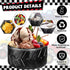12 Sets Set, Frozen Uiifan Truck Wheel Ice Cream Bowls Spoon Plastic Race Car Party Yogurt Cups with Spoons Sturdy