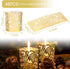 LOVEINUSA 48pcs Votive Candle Holders Wraps, Gold Tea Light Candle Fairy Home Decoration (No Bottom)