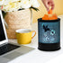ASAWASA Electric Metal Wax Warmer, Wax Melt Candle Burner with 7 Colorful Changing Lights & 1 Silicone Dish for Home